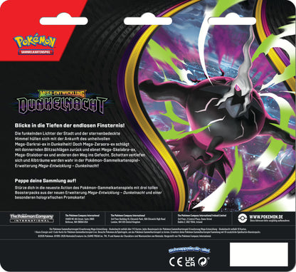 Pokémon (PKM) - Dunkelnacht (ME05) - 3-Pack-Blister