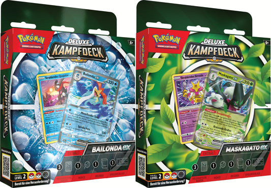 Pokémon (PKM) - Deluxe Battle Decks Bailonda-ex/ Maskagato-ex - Display (6 Stück) - DE