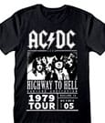 AC/DC T-Shirt Highway To Hell 1979 Tour Black Größe L