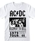AC/DC T-Shirt Highway To Hell 1979 Tour White Größe S