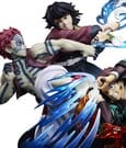 Demon Slayer: Kimetsu no Yaiba PVC Figur Tanjiro Kamado & Giyu Tomioka & Akaza 13 cm