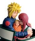 Naruto 72 Series PVC Statue Minato & Naruto & Kushina 13 cm