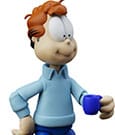 Garfield Actionfigur Jon Arbuckle Deluxe Edition 19 cm