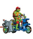Teenage Mutant Ninja Turtles: Mutant Mayhem Action Figur Raphael & Scooter mit Seitenwagen 11 cm