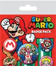 Super Mario Ansteck-Buttons 5er-Pack