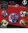 Nightmare Before Christmas Ansteck-Buttons 5er-Pack Characters