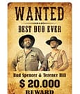 Bud Spencer & Terence Hill Blechschild Wanted 20 x 30 cm