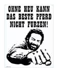 Bud Spencer Blechschild Pferd Faust 30 x 40 cm