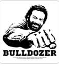 Bud Spencer Bierdeckel aus Blech Bulldozer 10 x 10 cm