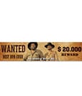 Bud Spencer & Terence Hill Blechschild mit Magnet Wanted 16 x 3,5 cm