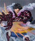 One Piece FiguartsZERO PVC Statue Monkey D. Ruffy Gear 4 Leo Bazooka Reissue 18 cm