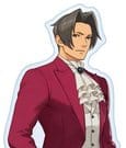 Ace Attorney 25th Anniversary Acryl Stand Miles Edgeworth Main Visual 13–15 cm