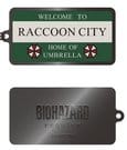 Resident Evil Requiem Metall-Schlüsselanhänger Raccoon City Welcome Sign