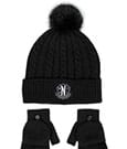 Wednesday Beanie & Handschuhe Set Nervermore