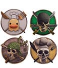 One Piece Untersetzer 4er-Pack Characters #2