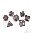 CritStones Metal Würfel Set Nighttime Blossom (7)