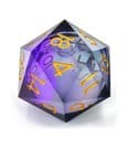 CritStones Liquid Core Würfel D20 Twilight Ether 5 cm