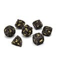 CritStones Hollow Metal Würfel Set Soulreaper Gold (7)
