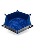 CritStones Faltbarer Würfelteller Dragon Skin Edition Blue