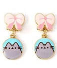 Pusheen Drop Ohrringe Pink Bows