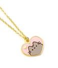 Pusheen Halskette & Anhänger Pink and Gold Heart