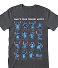 Lilo & Stitch T-Shirt Stitch Emotions Charcoal  Größe S