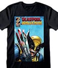 Deadpool T-Shirt Wolverine Reflection   Größe S