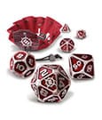 Enhance Tabletop Series Metall RPG Würfel Set Red (7)