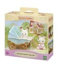 Sylvanian Families: Schokoladenhasen Zwillinge mit Kinderwagen Set