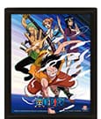 One Piece 3D-Effekt Poster Straw Hat Pirates Assault 26 x 20 cm