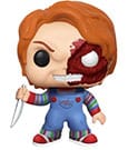 Chucky Die Mörderpuppe POP! Movies Vinyl (Exc) Figur Chucky Half (BD) 9 cm