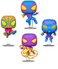 Marvel POP! TV Vinyl Figuren 4er-Pack Miles Morales (BLKLT) 9 cm
