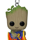 Ich bin Groot POP! Vinyl Schlüsselanhänger 4 cm Groot w/ Cheese Puffs Display (12)