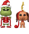 The Grinch(Anniversary) POP! Books Vinyl Figuren 2er-Pack Grinch w/ Max 2PK 9 cm