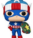 Marvel POP! Vinyl Figur Holiday Capt. America 9 cm