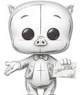Looney Tunes POP! Animation Vinyl Figur Porky Pig? 9 cm