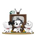 101 Dalmatiner POP Moment Vinyl Figuren Rolly, Patch & Lucky with TV 9 cm