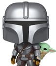 Star Wars: The Mandalorian and Grogu POP! Vinyl Wackelkopf-Figur The Mandalorian with Grogu 9 cm