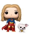Supergirl (2026) POP! Heroes Vinyl Figur Supergirl with Puppy Krypto 9 cm