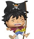 One Piece POP! Vinyl Animation Figur Luffy w/Flag 9 cm
