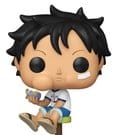 One Piece POP! Vinyl Figur Kid Luffy Eating DF *Exclusive Version* 9 cm