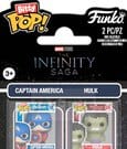 Marvel IS Bitty POP! Vinyl Figuren 2er-Pack Cap & Hulk 2 cm