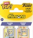 Minions POP! Vinyl Figuren 2er-Pack Pajama Bob & Tourist Dave 2 cm