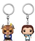 Die Schöne und das Biest POP! Vinyl Schlüsselanhänger 2er-Pack Belle & Beast 4 cm