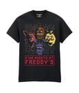 Five Nights at Freddy’s T-Shirt 4 Heads Black