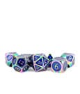 FanRoll Würfel Set Rainbow with Blue Enamel (7)