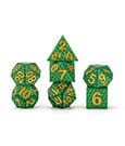 Dragon Storm Sharp Edge Silicone Würfel Set Green Dragon Scales (7)
