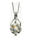 Lair Wear Caged Dice Halskette D20 Marble Black & White mit Gold