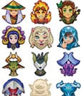 Magic: The Gathering Ansteck-Pins Mystery Pin Badge Display (12)