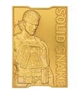Metal Gear Solid 2 Metallbarren Snake 24k Gold Plated Limited Edition